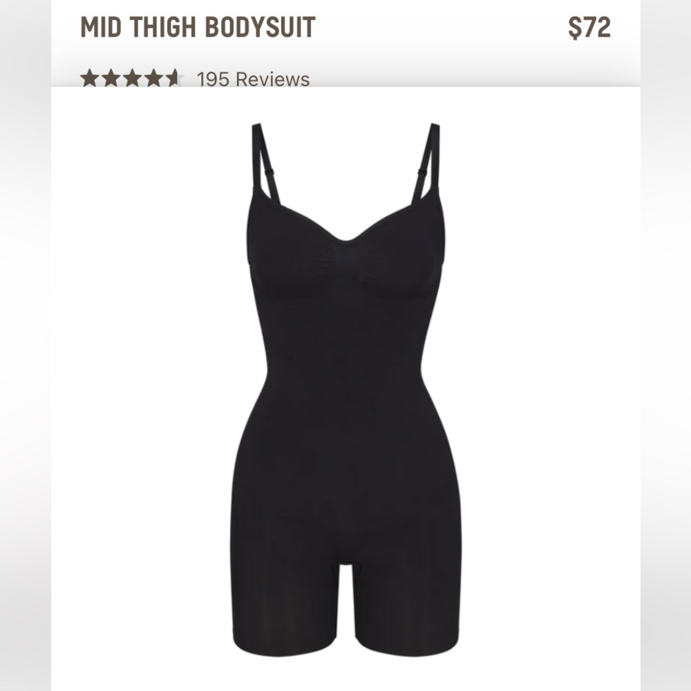 SKIMS Seamless Sculpt Mid Thigh Bodysuit
